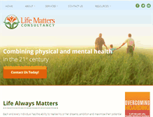 Tablet Screenshot of lifemattersconsultancy.com